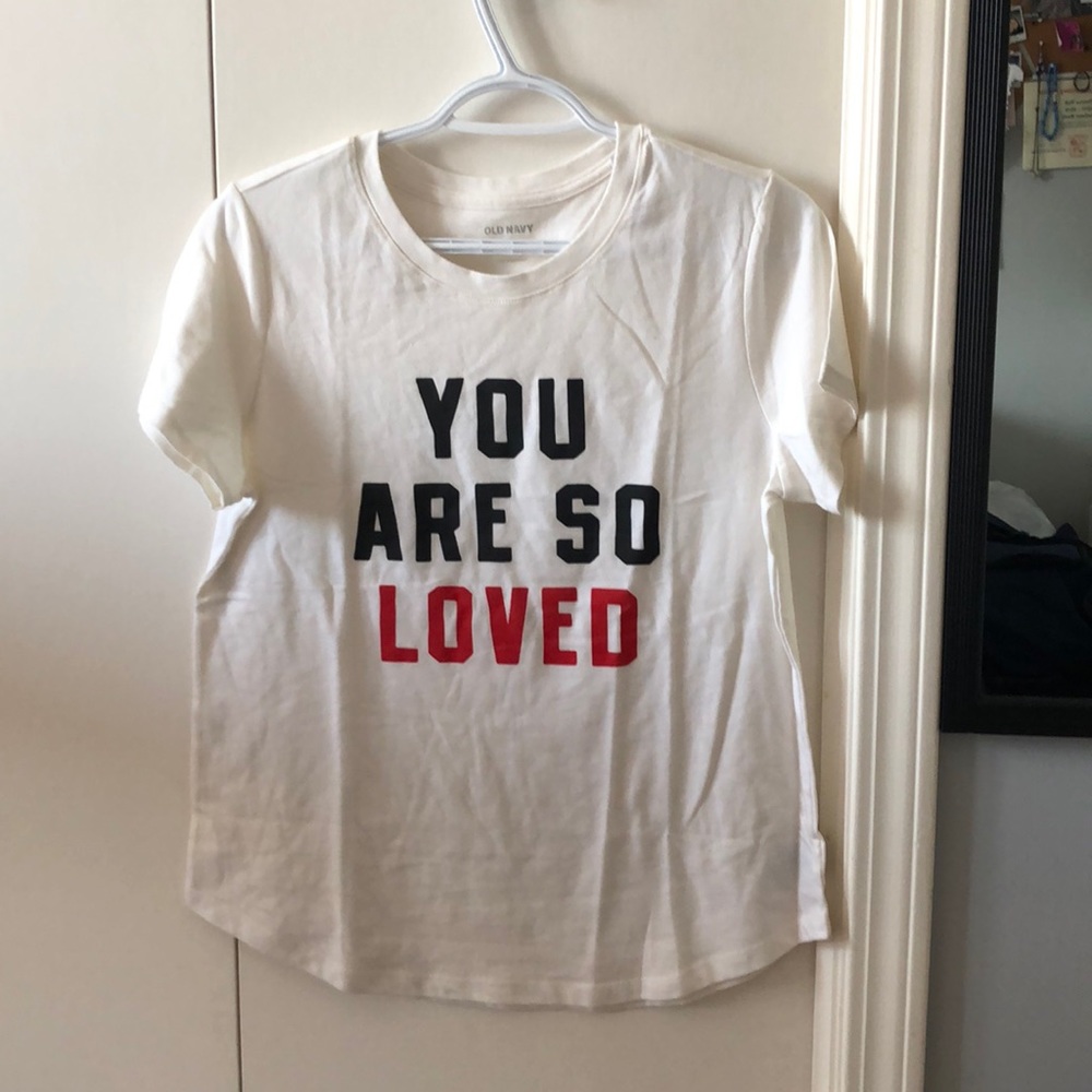 White T-Shirt, Old Navy, Size Medium